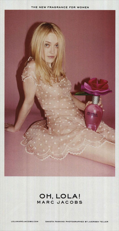 И снова запрещенная реклама - бренд Marc Jacobs - актриса Дакота Фаннинг
