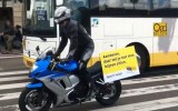 Как мотоциклисты рекламируют средство от геморроя