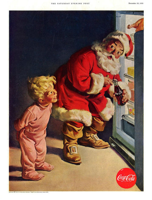 Рождественский рекламный плакат Coca-cola