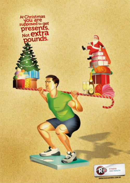 Рождественский рекламный плакат