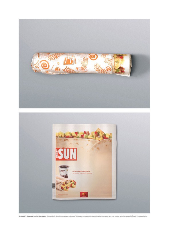 Печатная и наружная реклама McDonald’s