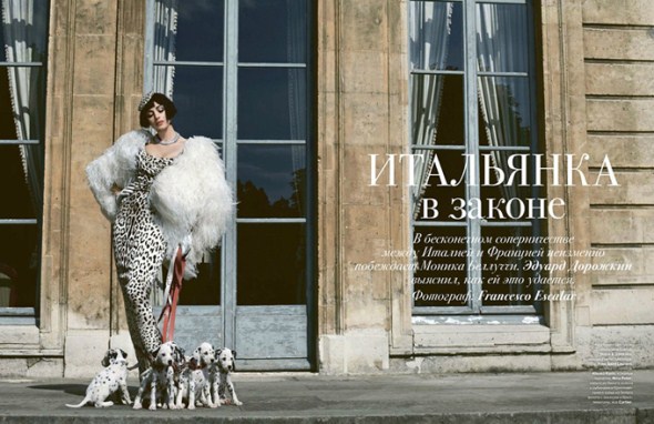 Моника Беллуччи в декабрьском номере Tatler Russia - Рекламная фотосессия