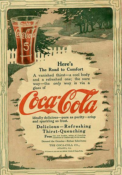 Coca-Cola рекламный плакат