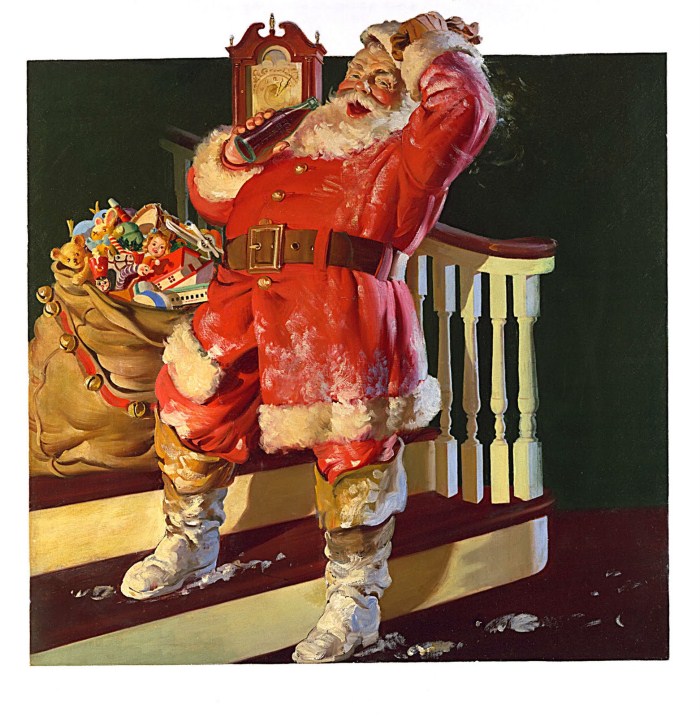 Санта-Клаус и Coca-Cola образа Святого Николаса