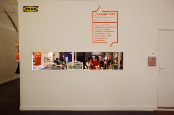 Креативная рекламная акция шведского бренда IKEA в парижском метро