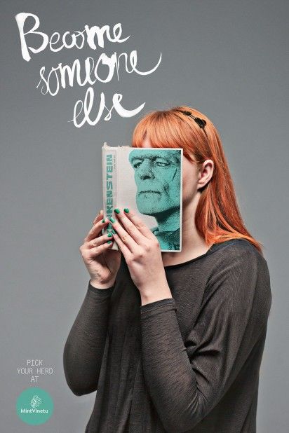 Печатная реклама для книжного магазина Mint Vinetu от агентства Love Agency