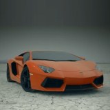 Зрелищная реклама автомобильного бренда Lamborghini Aventador