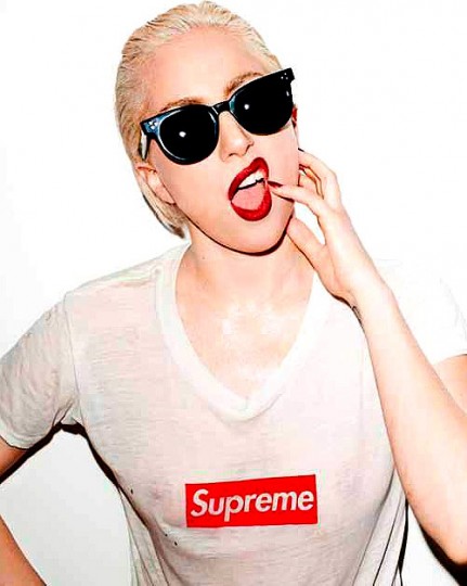 Lady GaGa разделась для бренда Supreme - фото Терри Ричардсона