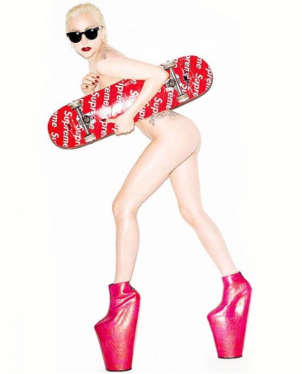 Lady GaGa разделась для бренда Supreme - фото Терри Ричардсона Lady GaGa разделась для бренда Supreme - фото Терри Ричардсона