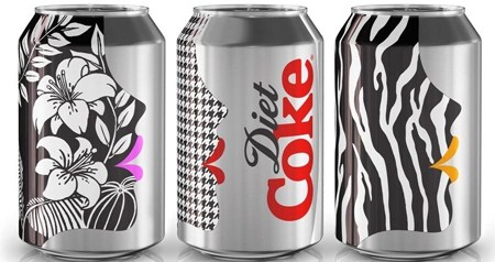 Гламурные банки Diet Coke