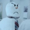Злой снеговик в рекламе напитка Slurpee