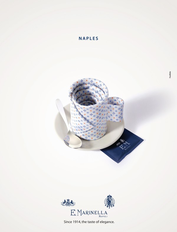 реклама галстуков Marinella Ties