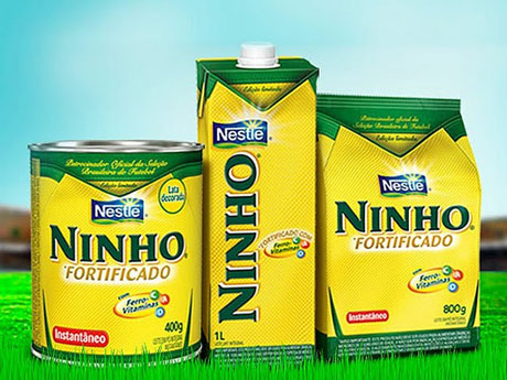 Футбольная тематика на упаковках Nestle