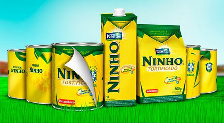 Футбольная тематика на упаковках Nestle