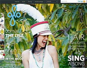 новый женский портал Glo от MSN
