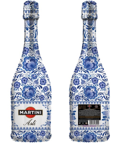 Авторский дизайн для бутылок Martini